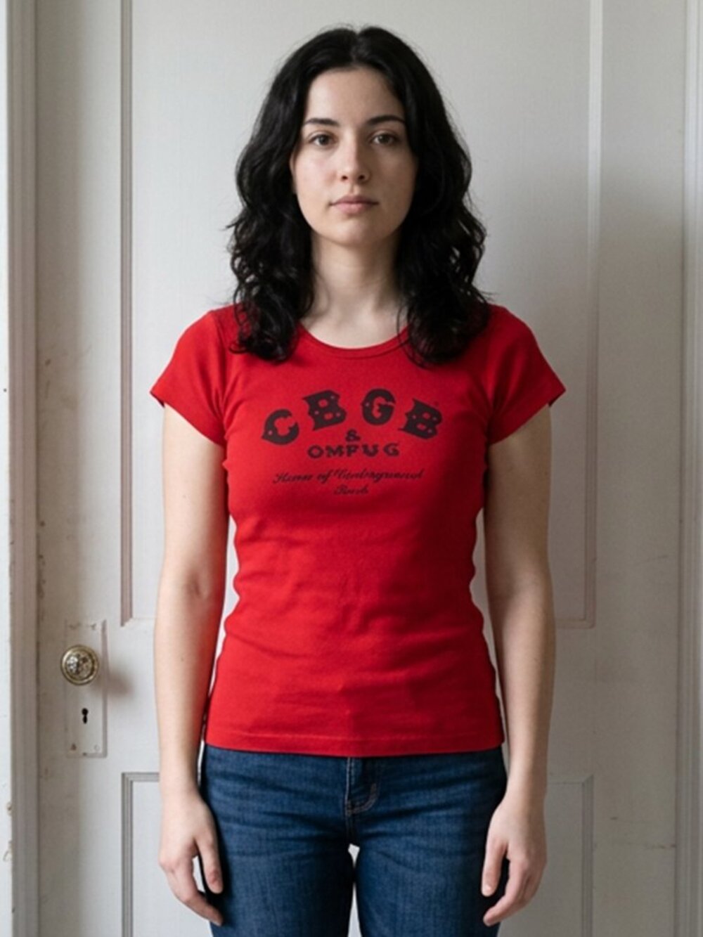 Vintage CBGB Womens Scoop Neck Baby Tee
